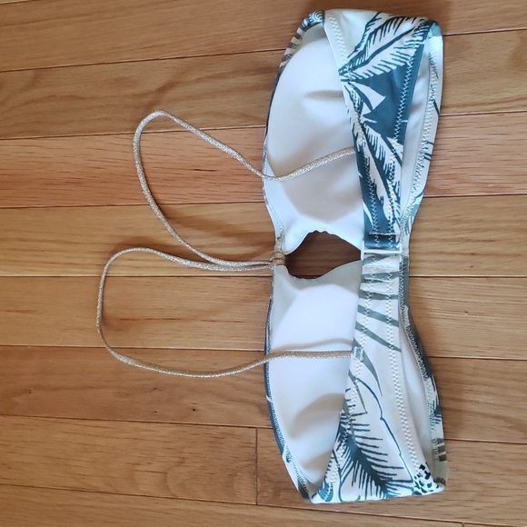 NWT Aerie Green Tropical Bikini Top - Picture 3 of 4